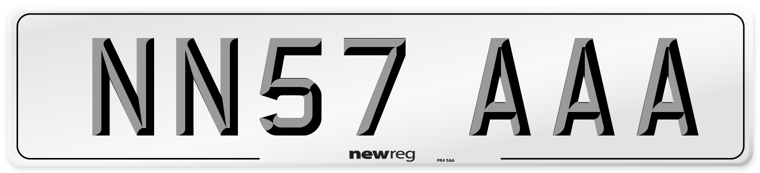 NN57 AAA Number Plate from New Reg